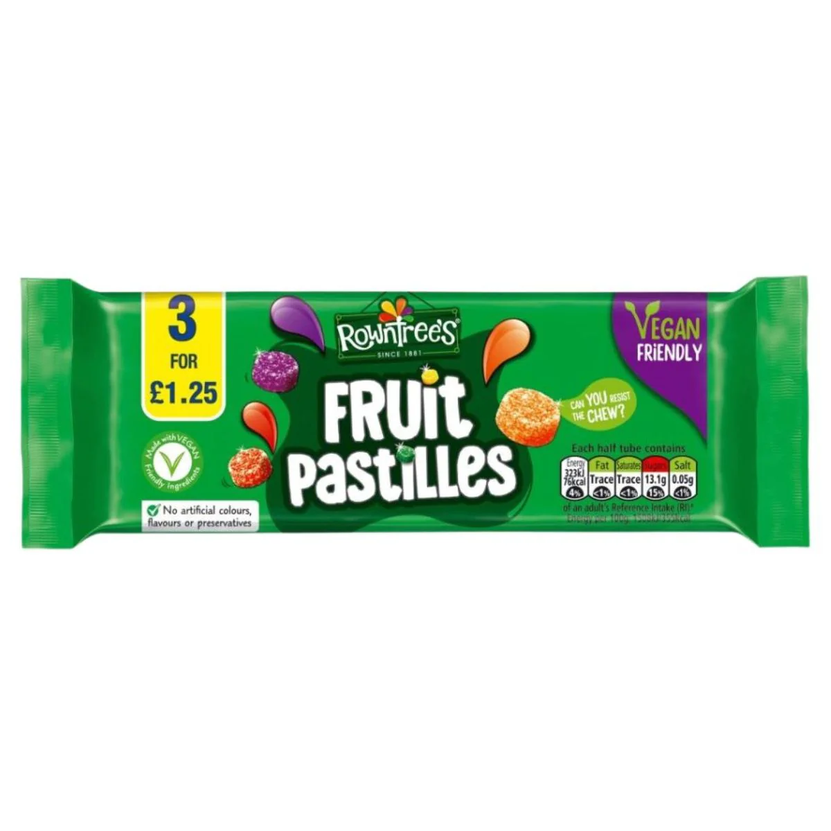 Rowntree's - Fruit Pastilles - 3 x 41g