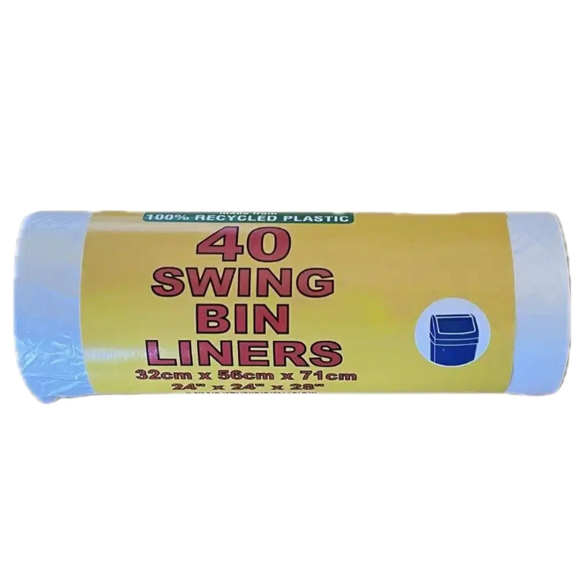 Royal Markets - 40 Swing Bin Liners - 32cm x 56cm x 71cm