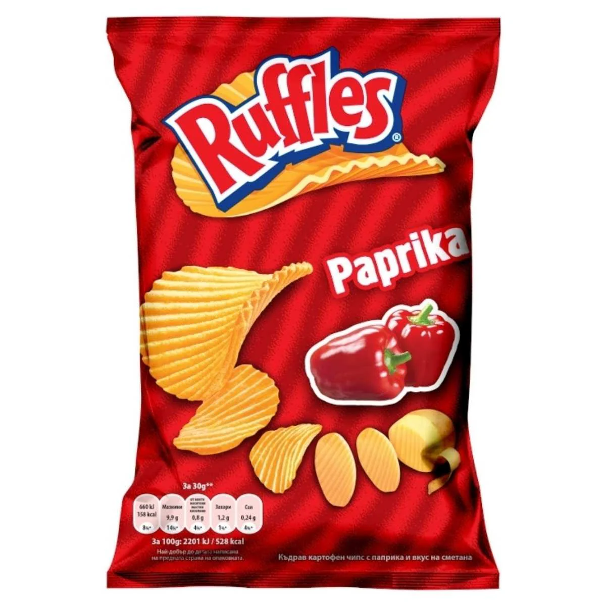 Ruffles - Paprika Flavoured Crisps - 140g