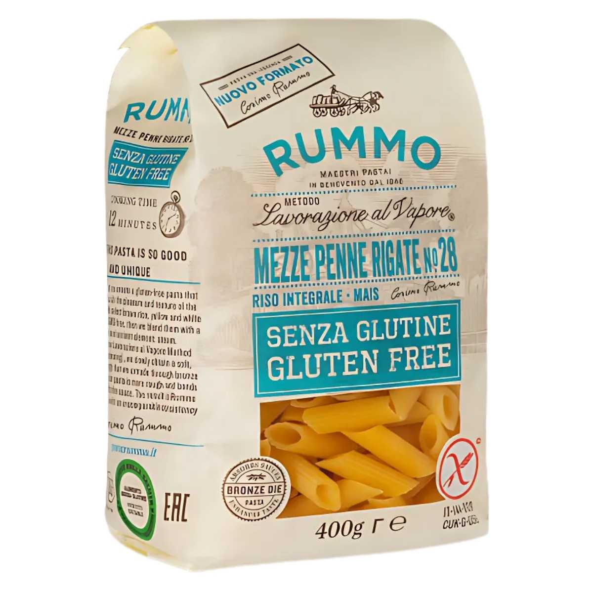 Rummo - Gluten Free Mezze Penne Rigate Pasta No.28 - 400g