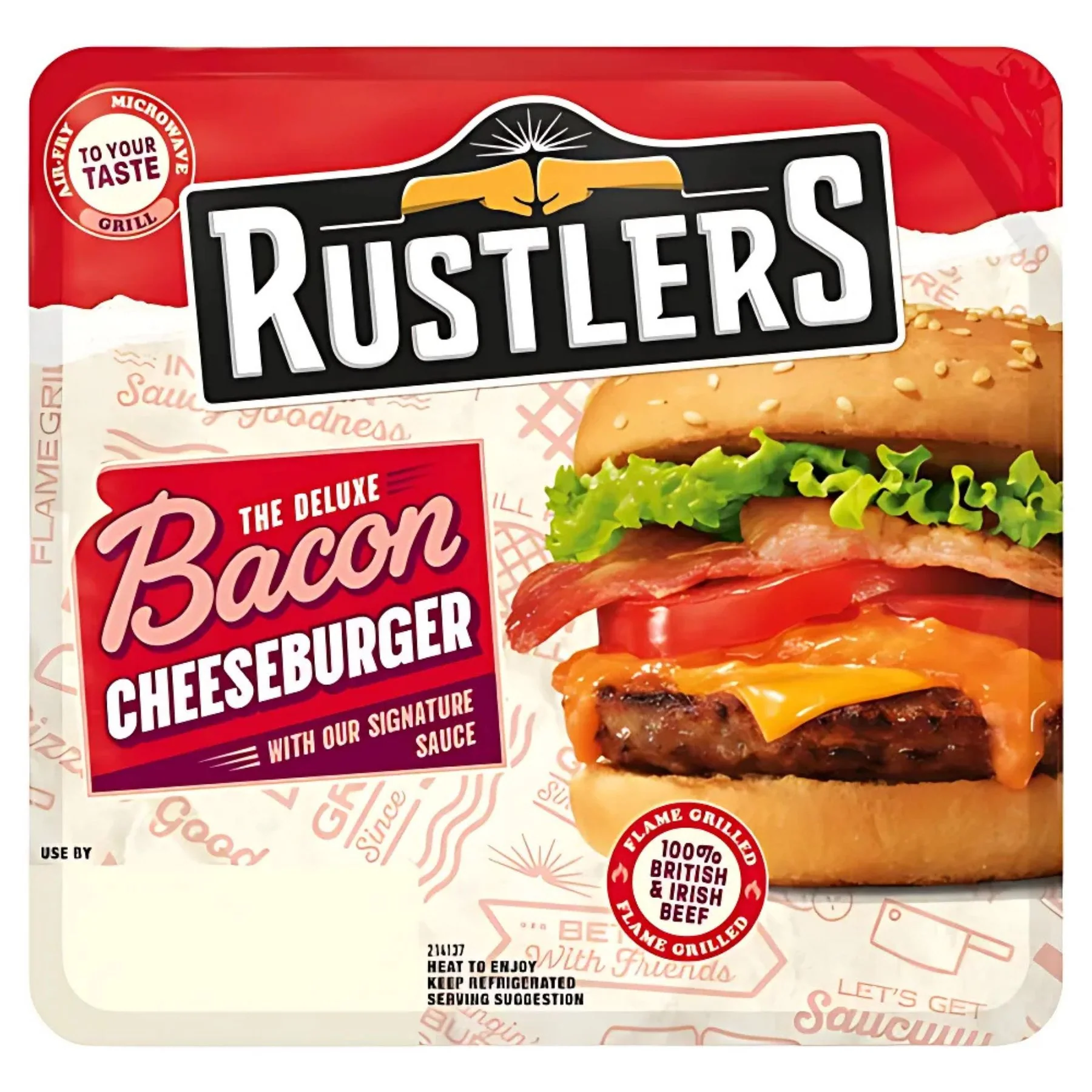 Rustlers - The Deluxe Bacon Cheeseburger - 191g
