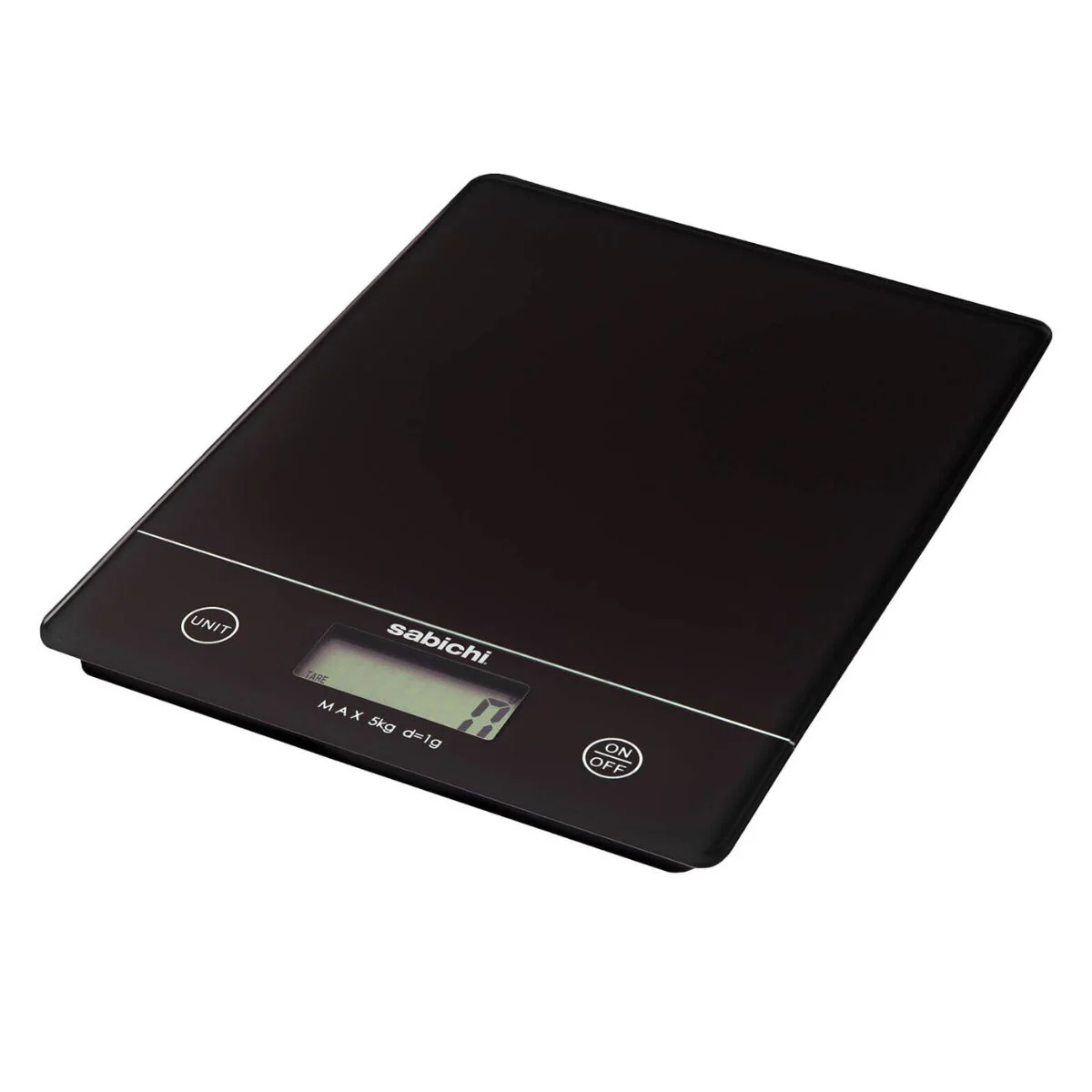 Sabichi - 5kg Black Kitchen Scale - 1pcs
