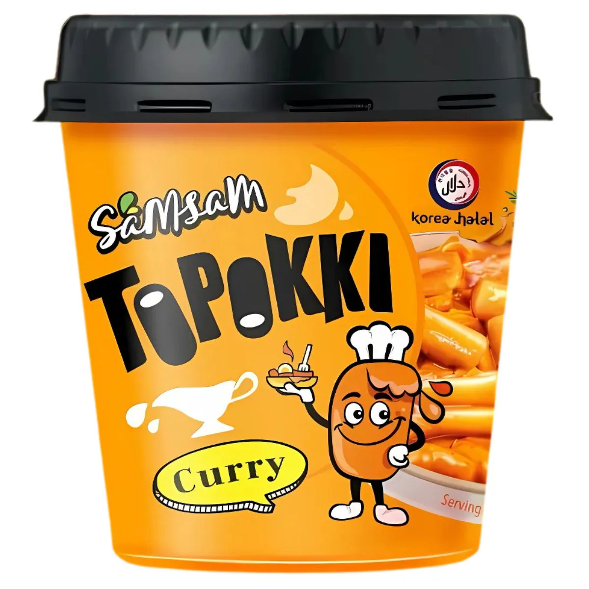 Samsam - Topokki Curry(Mild) Flavoured Rice Cake - 120g