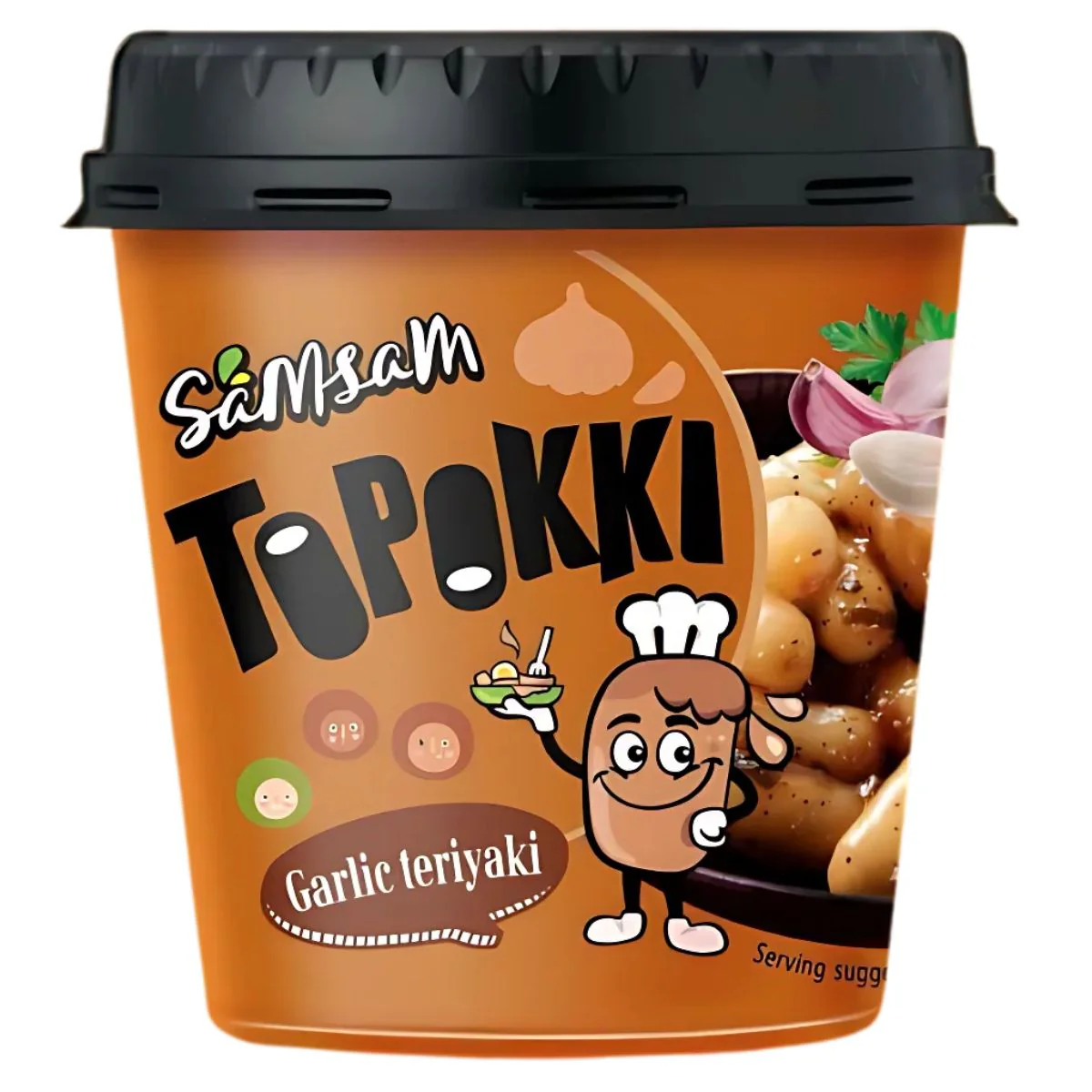 Samsam - Topokki Garlic Teriyaki Flavoured Rice Cake - 120g