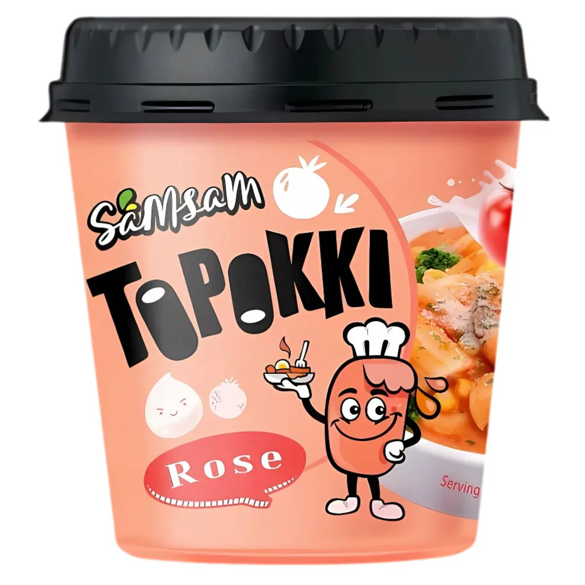 Samsam - Topokki Rose Spicy Flavoured Rice Cake - 120g