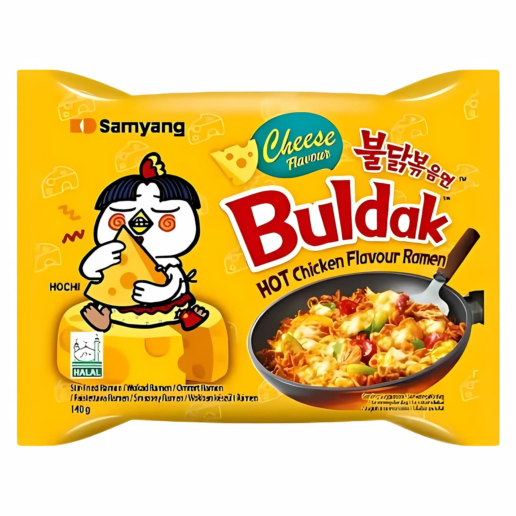 Samyang - Buldak Hot Chicken And Cheese Flavour Ramen (Halal) - 140g