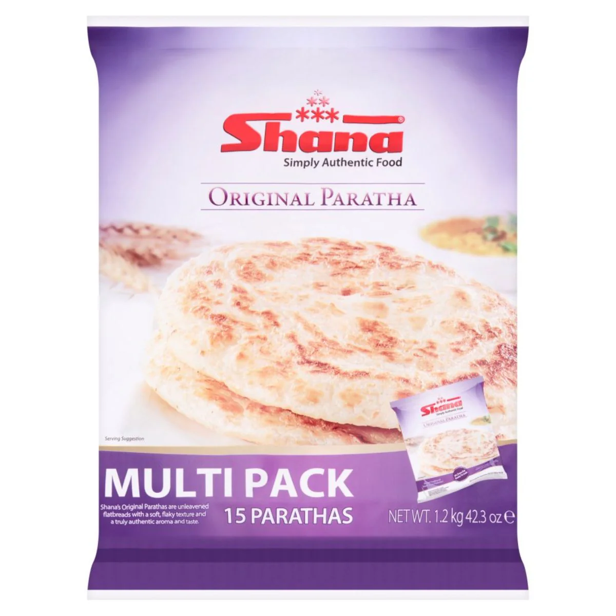 Shana - 15 Original Parathas Multi Pack - 1.2kg