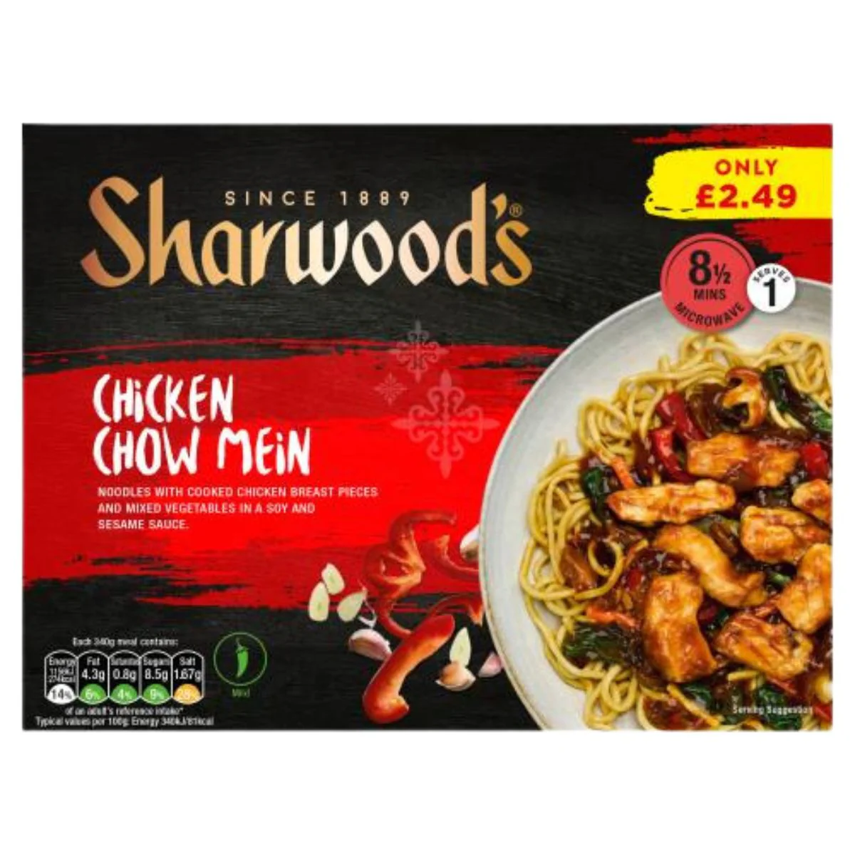 Sharwoods - Chicken Chow Mein - 340g