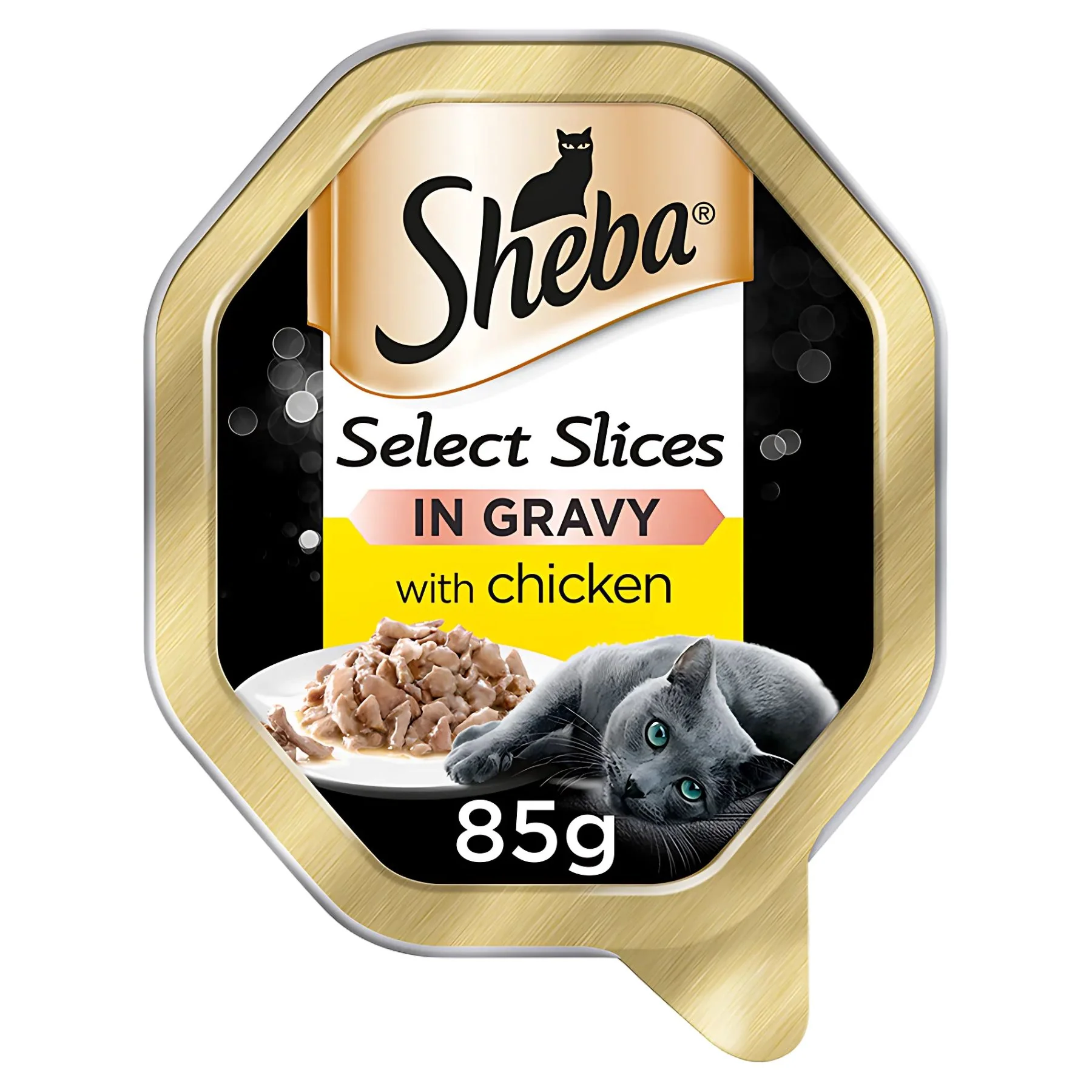 Sheba - Select Slices Wet Cat Food Trays in Gravy with Chicken - 85g