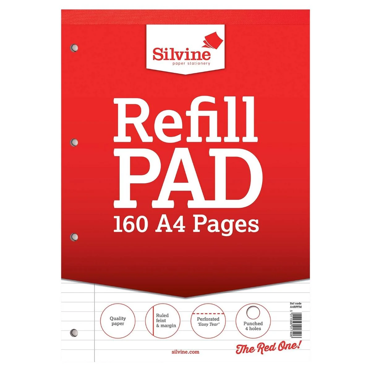 Silvine - A4 Pages Refill Pad Notebook - 160 Pages