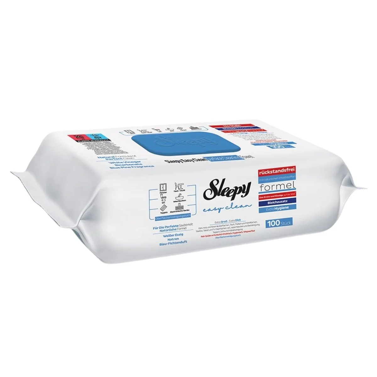 Sleepy - Easy Clean Bleach Enhanced Surface Cleaning Towel - 100 Wipes