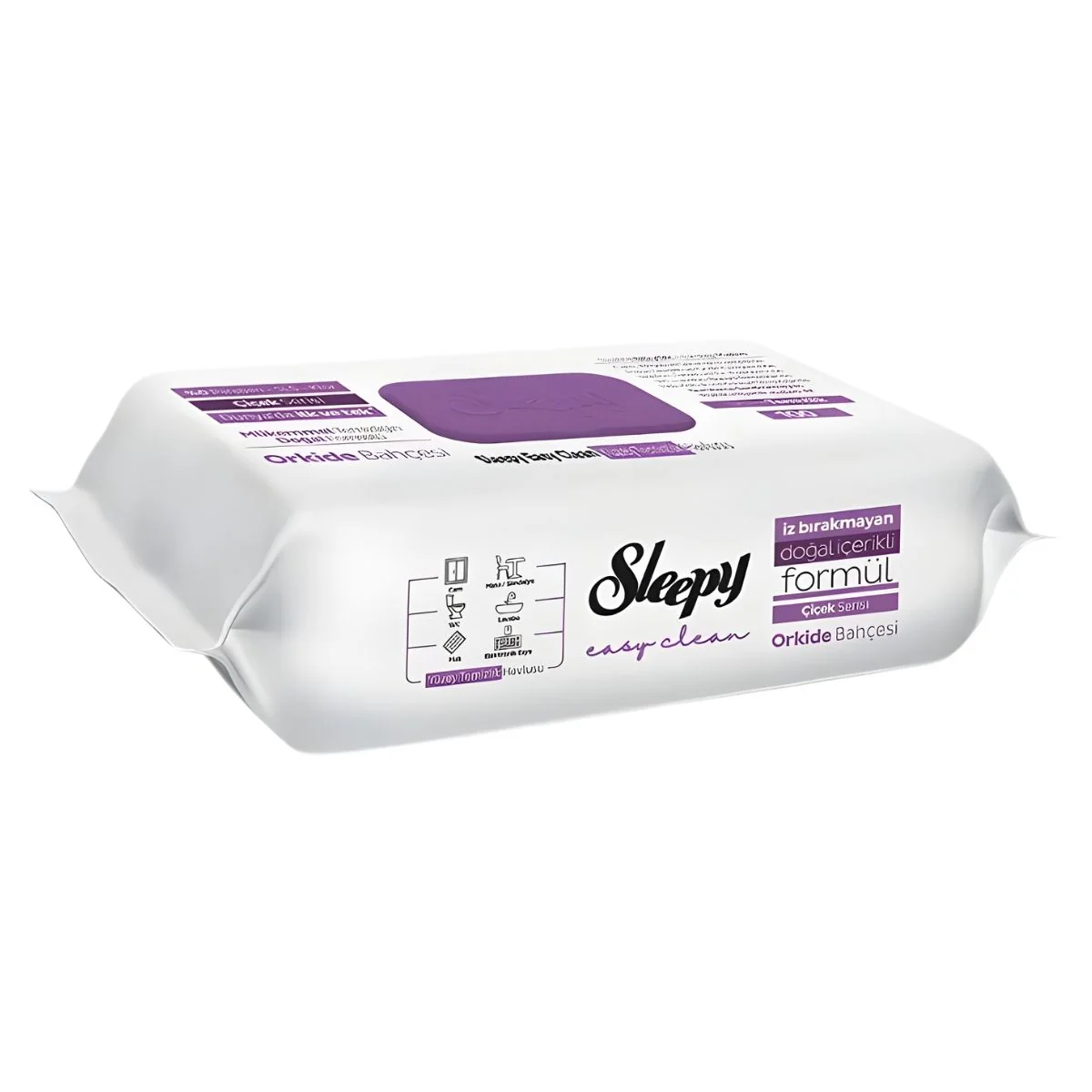 Sleepy - Easy Clean Orchid Garden Surface Cleaning Towel - 100 Wipes