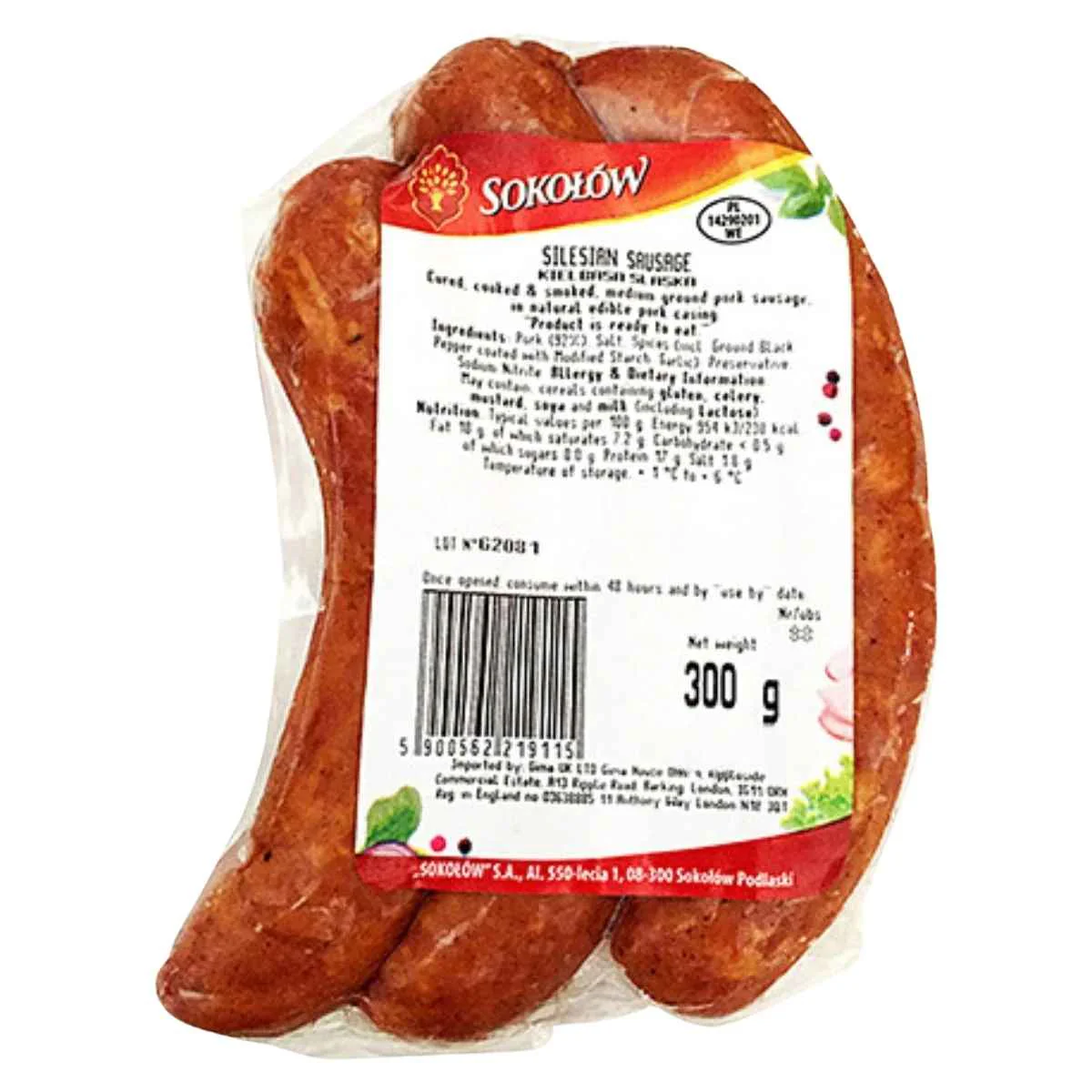 Sokolow - Silesian Sausage - 300g (Varies)