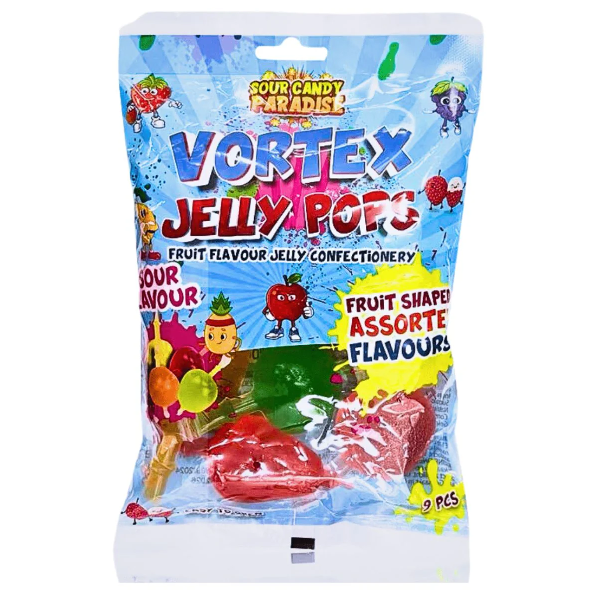 Sour Candy Paradise - Vortex Jelly Pops Sour Flavour - 315g
