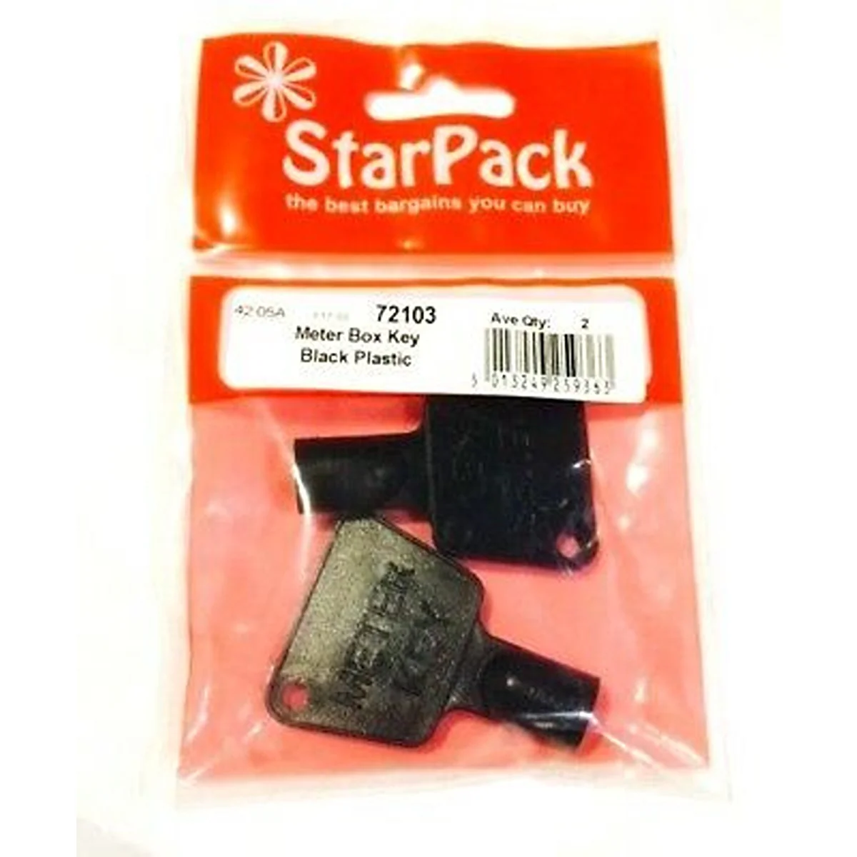Star Pack - Meter Box Key Plastic