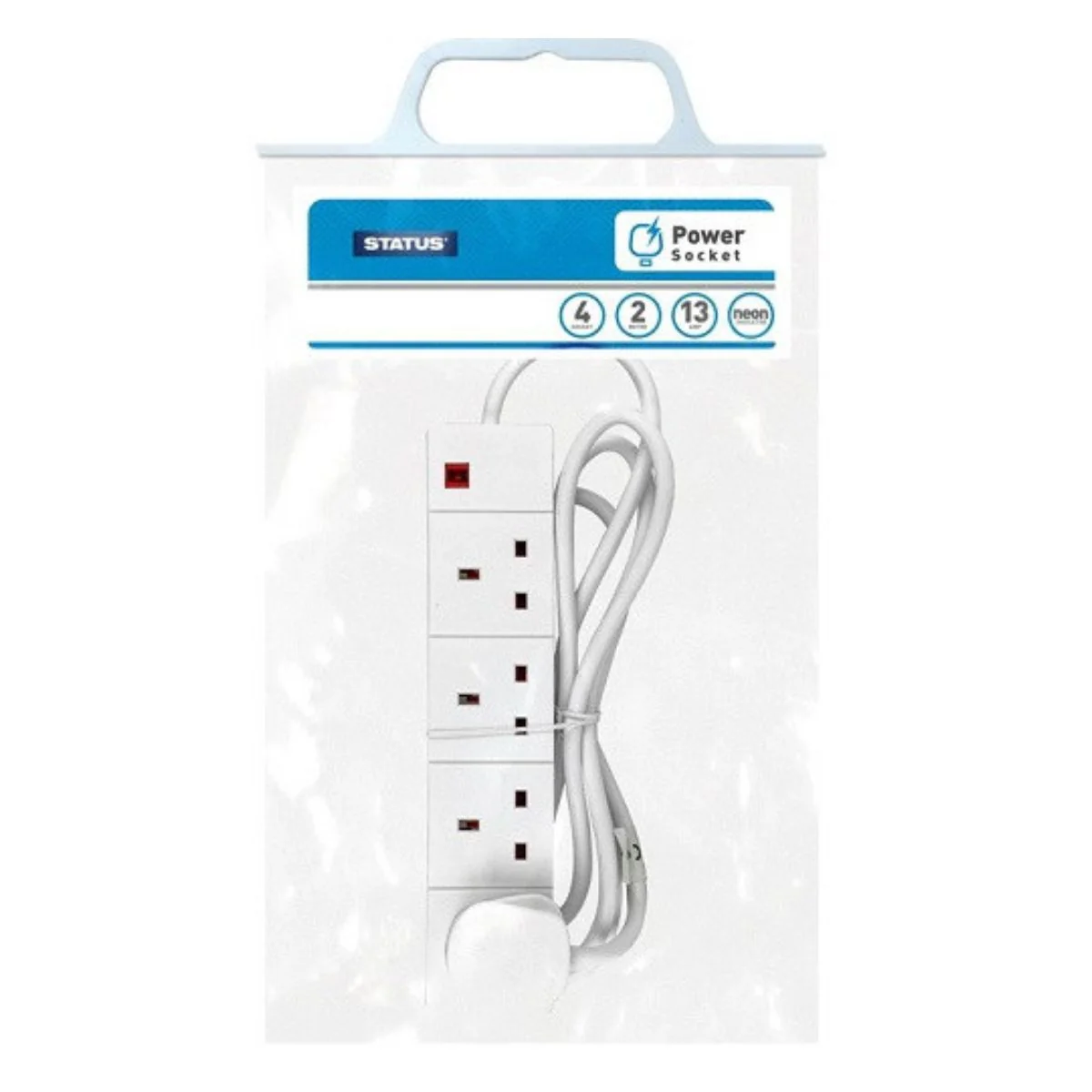 Status - Extension Socket 4Way - 2m