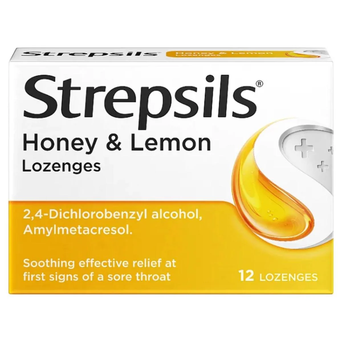 Strepsils - Honey and Lemon Lozenges - 12 Pack
