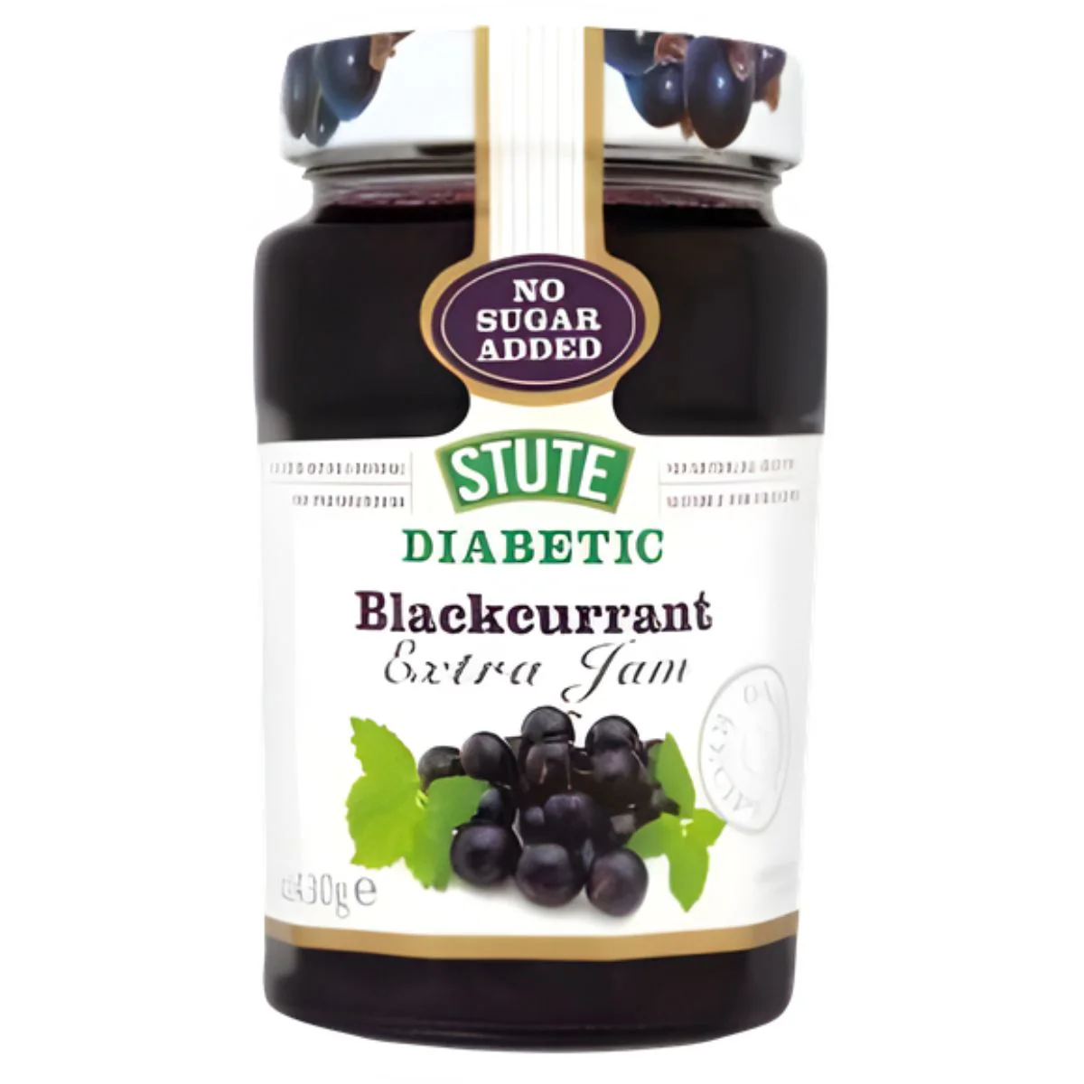 Stute - Diabetic Blackcurrant Extra Jam - 430g