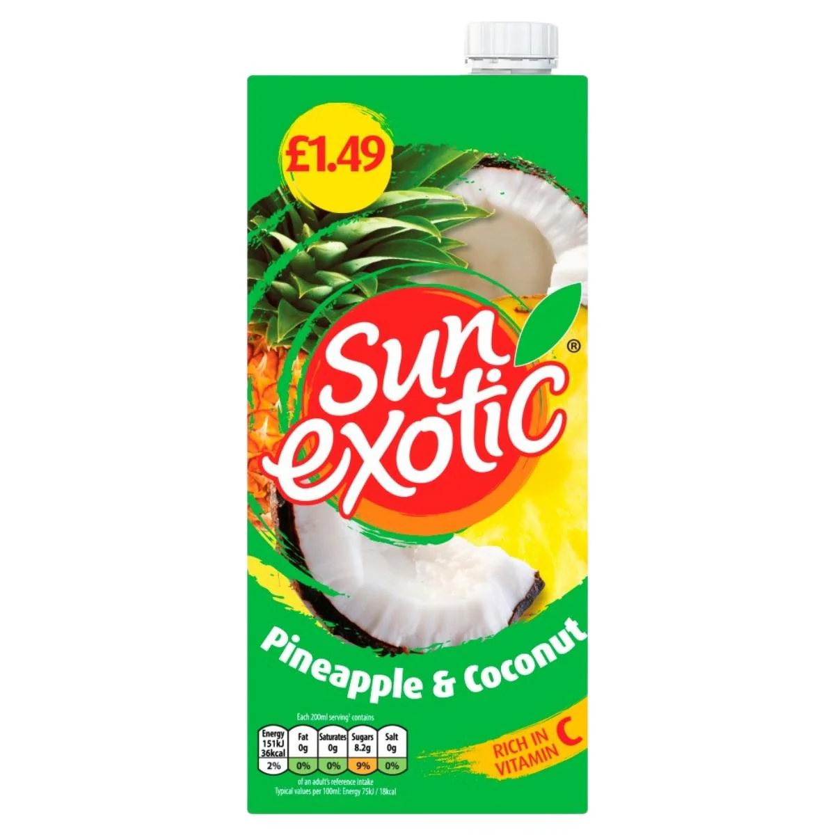 Sun Exotic - Pineapple & Coconut Juice - 1L
