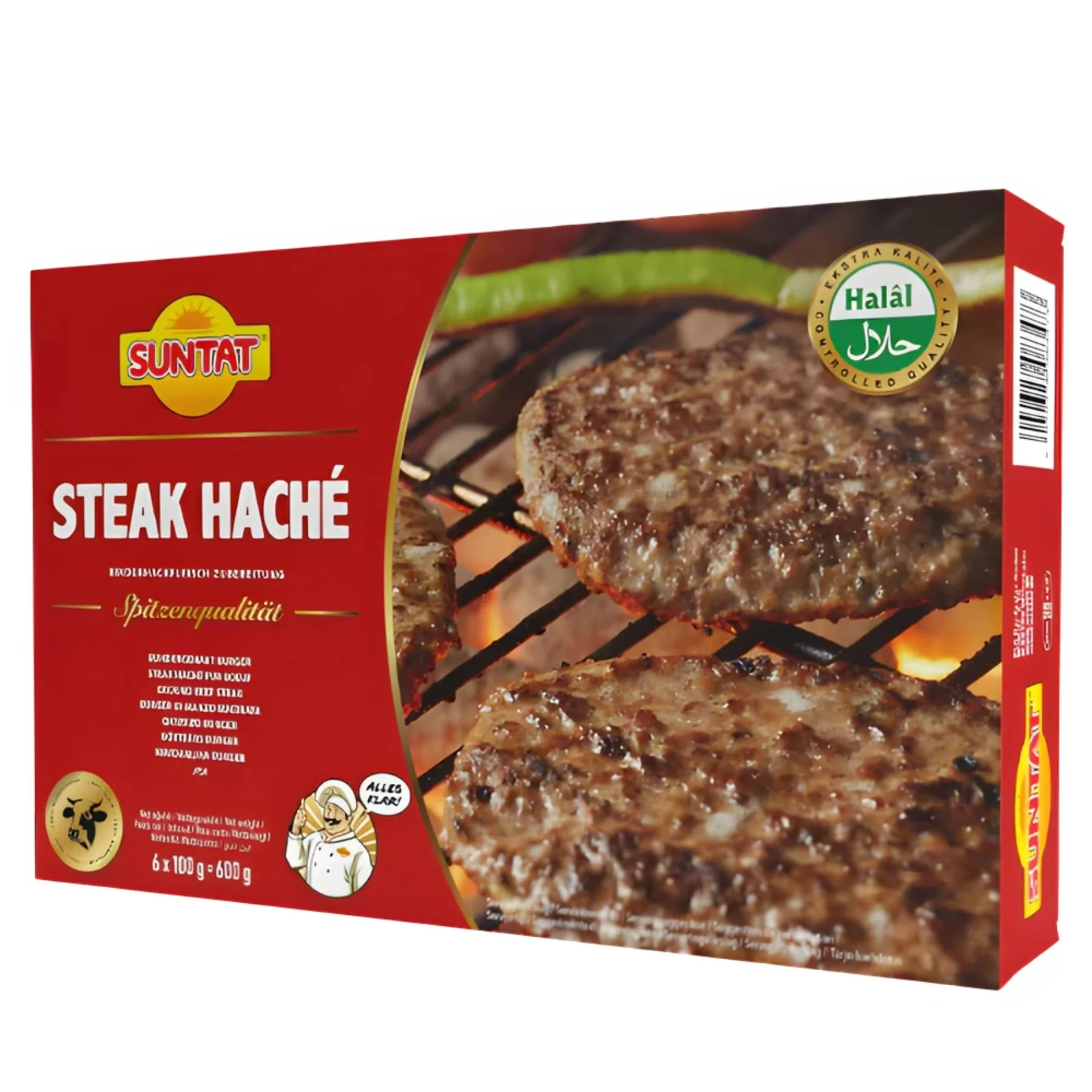 Suntat - Beef Steak Burgers - 6 x 100g