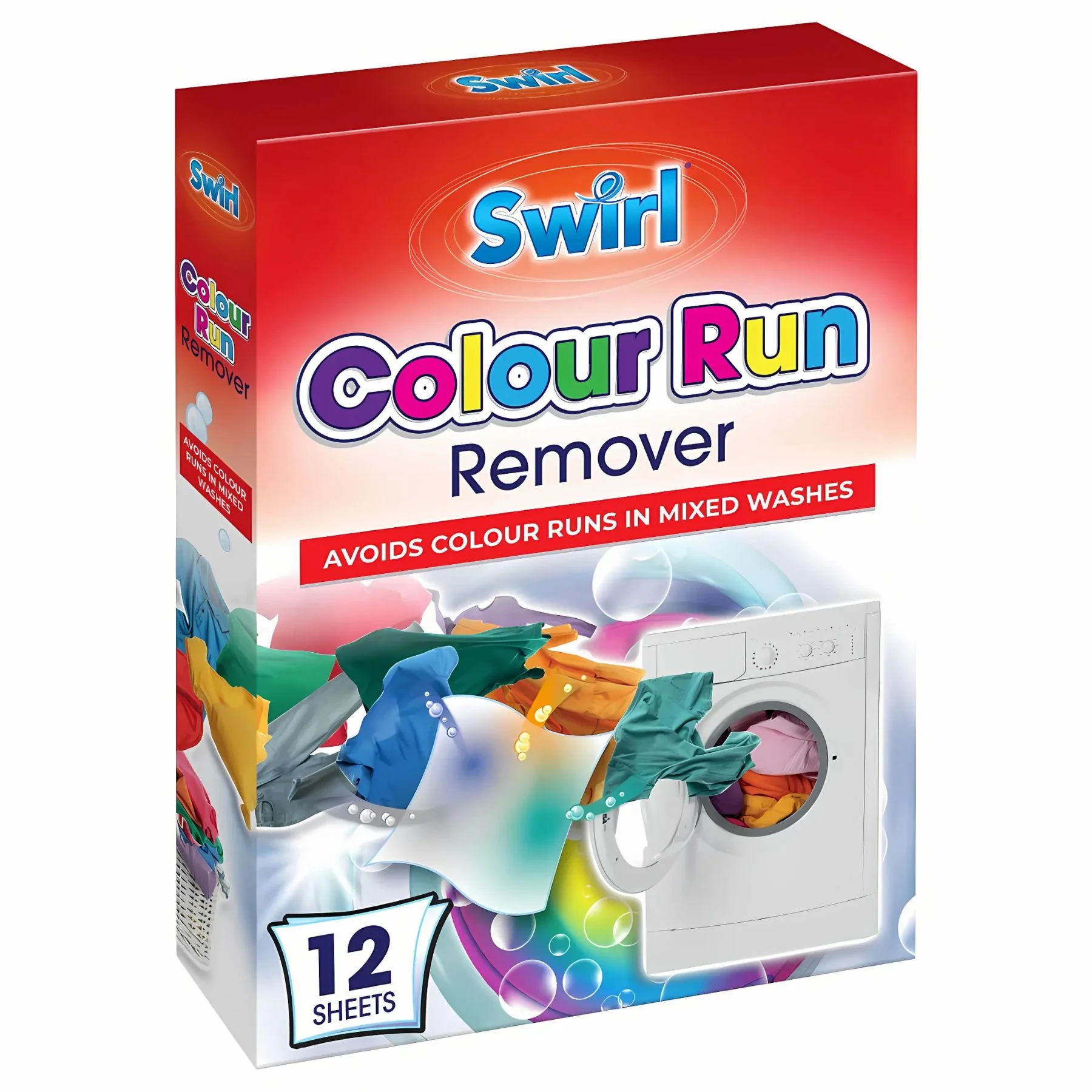 Swirl - Colour Run Remover Sheets - 12 Sheets