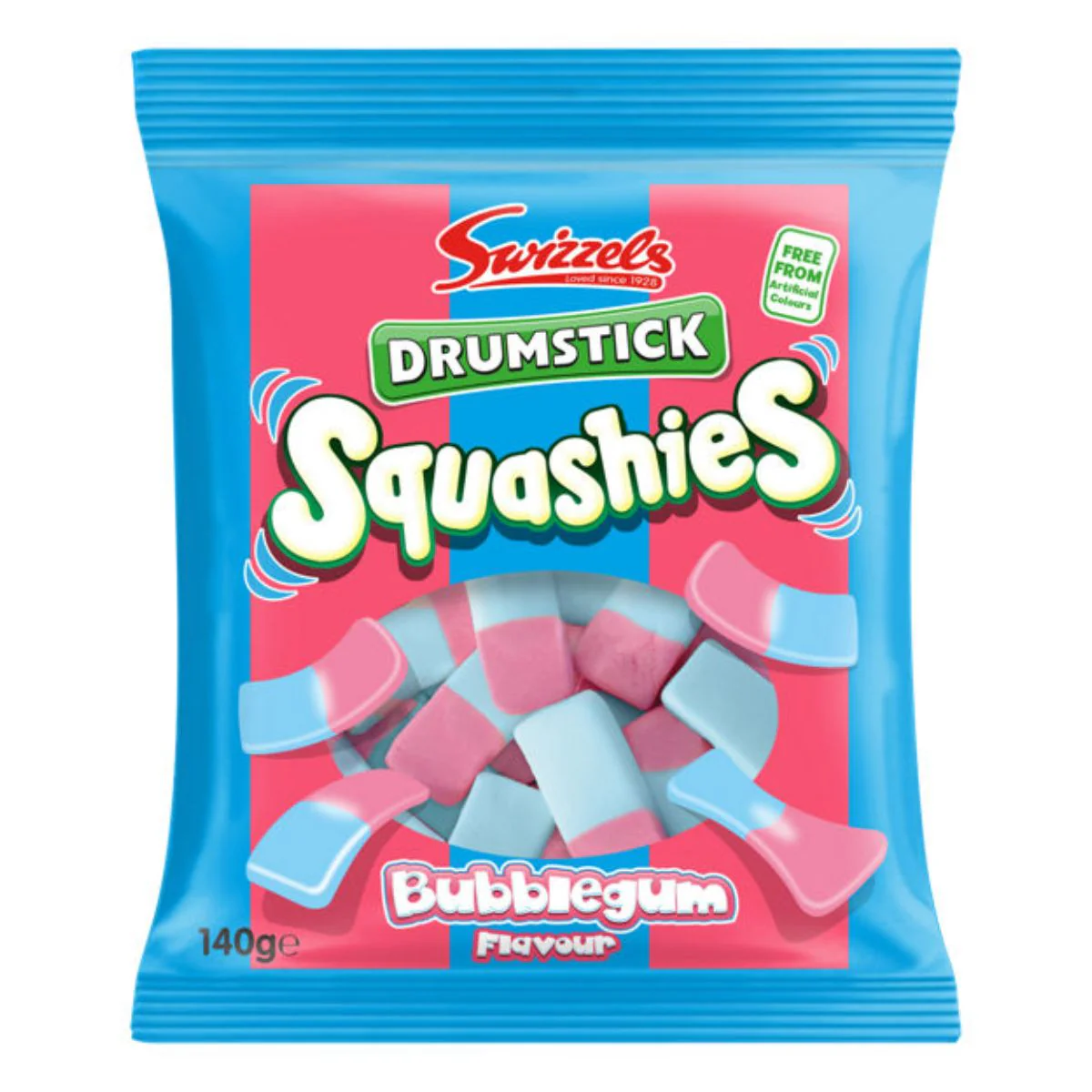 Swizzels - Drumstick Squashies Bubblegum Flavour - 140g