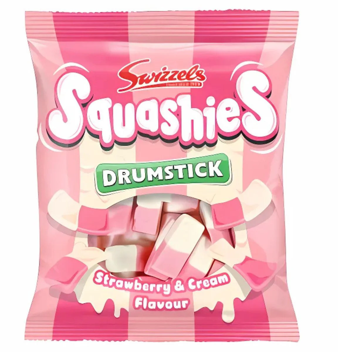 Swizzels - Squashies Drumstick Strawberry & Cream Flavour - 120g