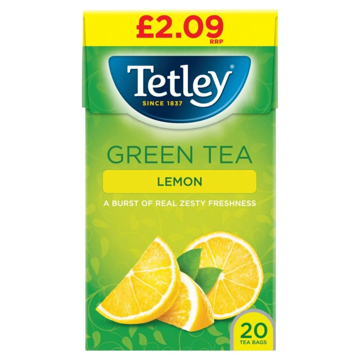 Tetley - Lemon Green Tea - 20 Tea Bags