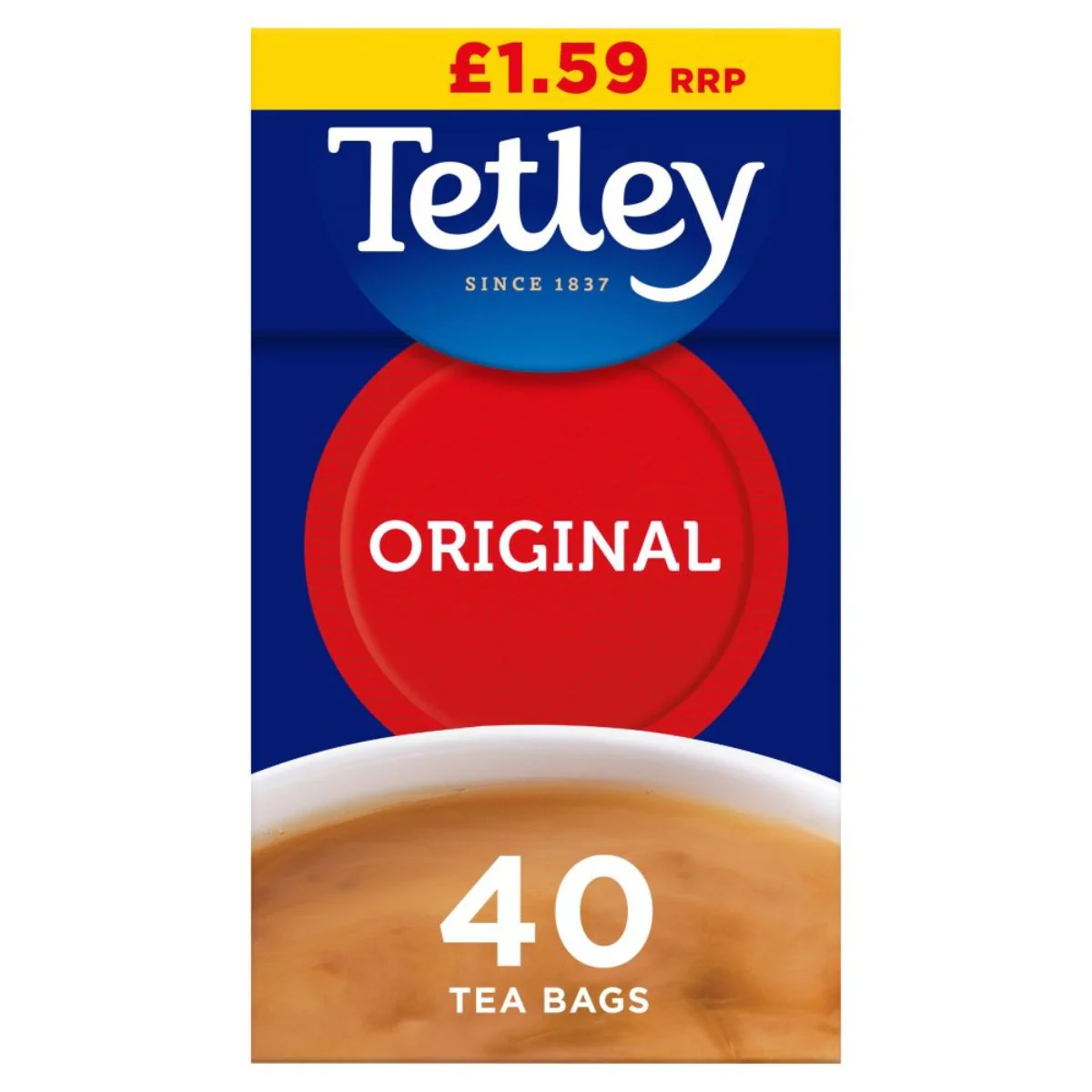 Tetley - Original 40 Tea Bags - 125g