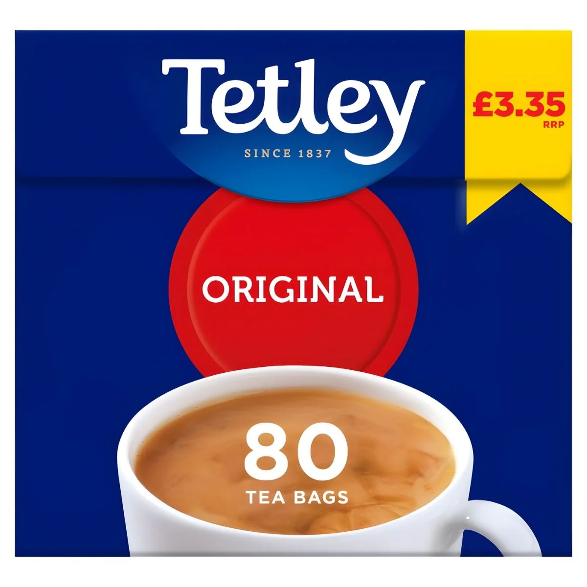 Tetley - Original 80 Tea Bags - 250g