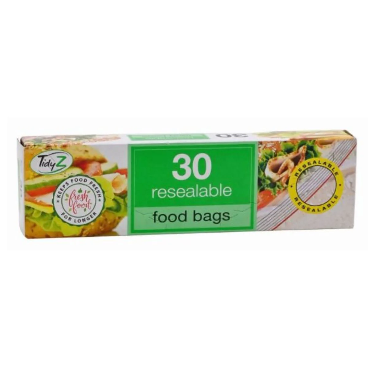 Tidyz - Ultimate Strength Resealable Food Bags - 19 x 17cm