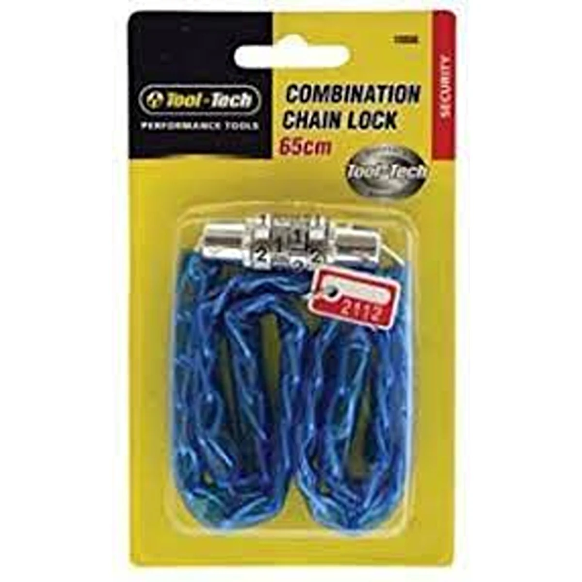 Tool-Tech - 65cm Combination Bicycle Lock - 1pcs
