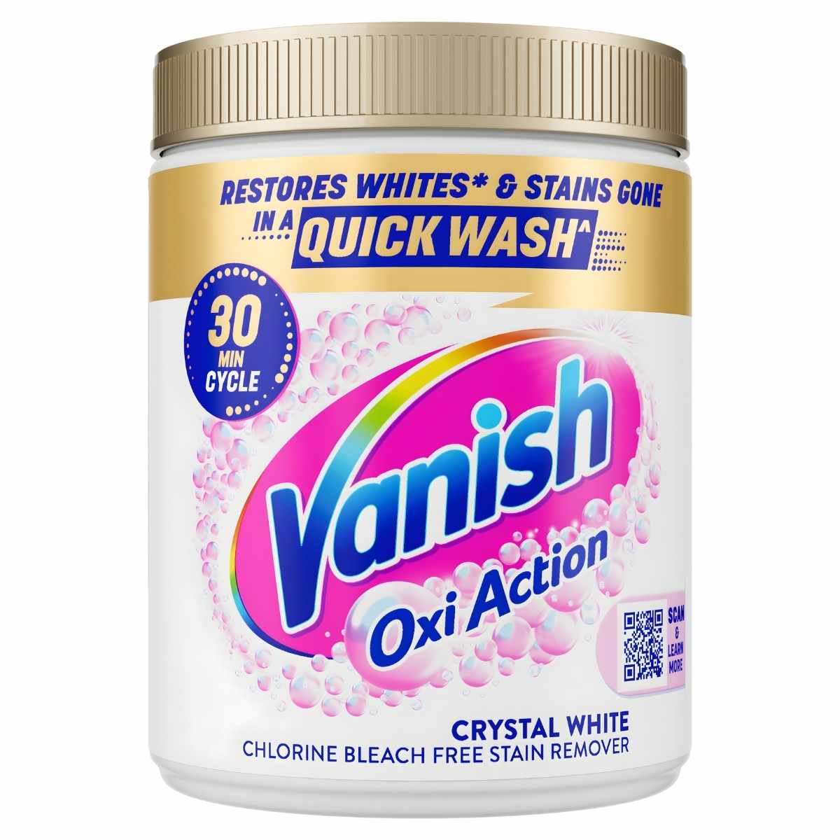 Vanish - Oxi Action Crystal White Stain Remover - 470g