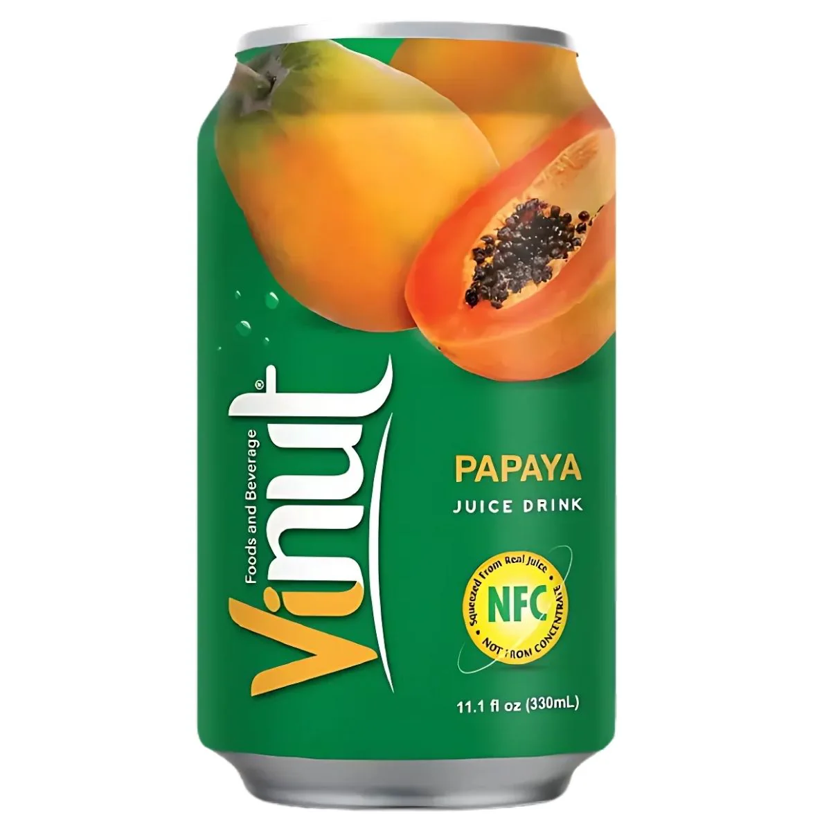 Vinut - Papaya Juice Drink Can - 330ml