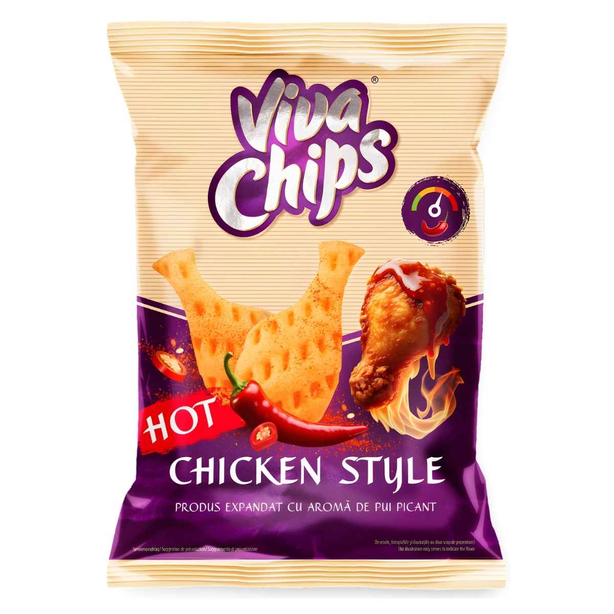 Viva Chips - Hot Chicken Crisps - 100g
