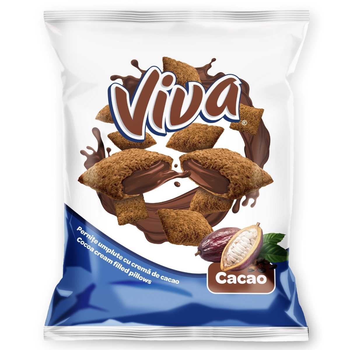 Viva - Square Snacks with Chocolate Cream Filling - 200g