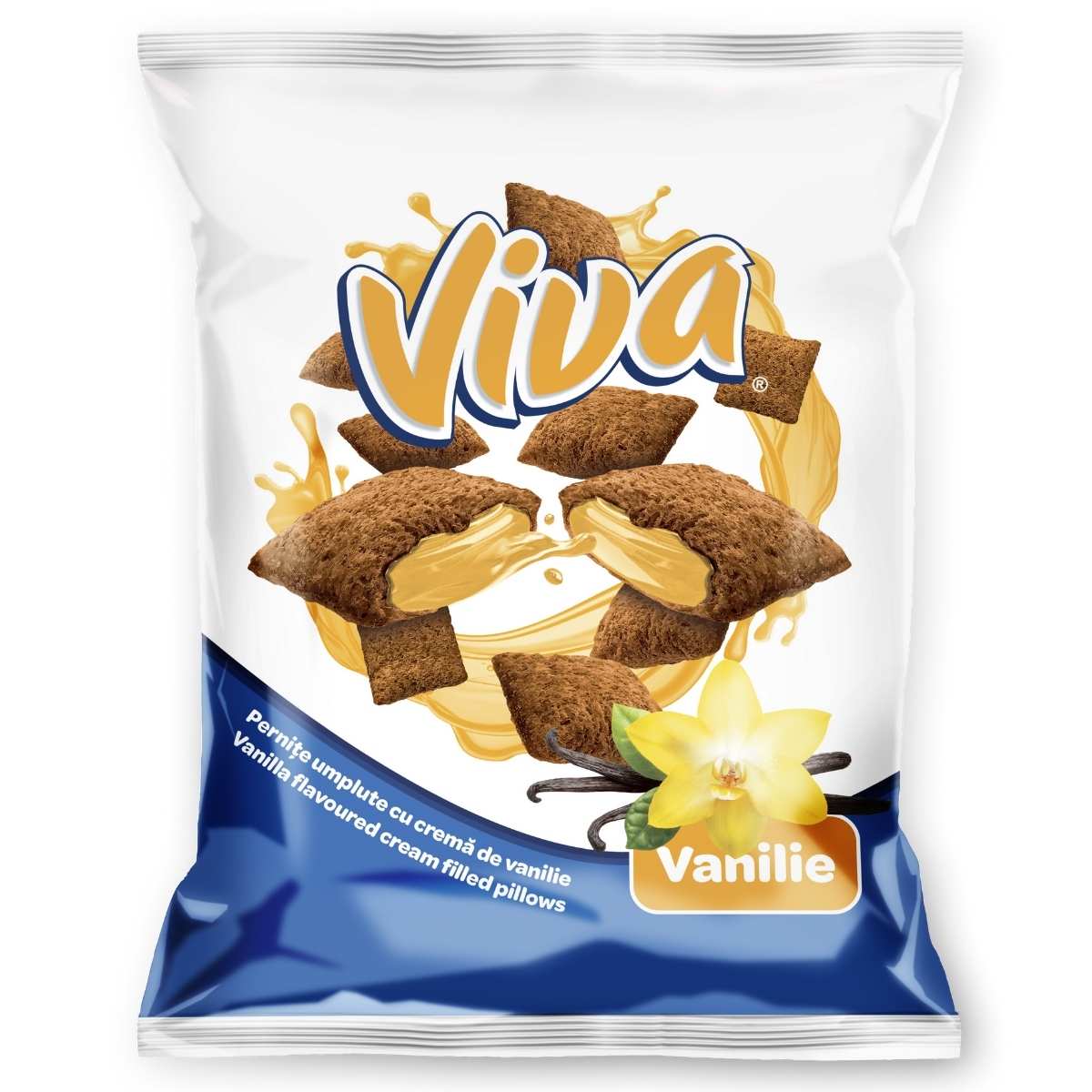 Viva - Square Snacks with Vanilla Cream Filling - 200g
