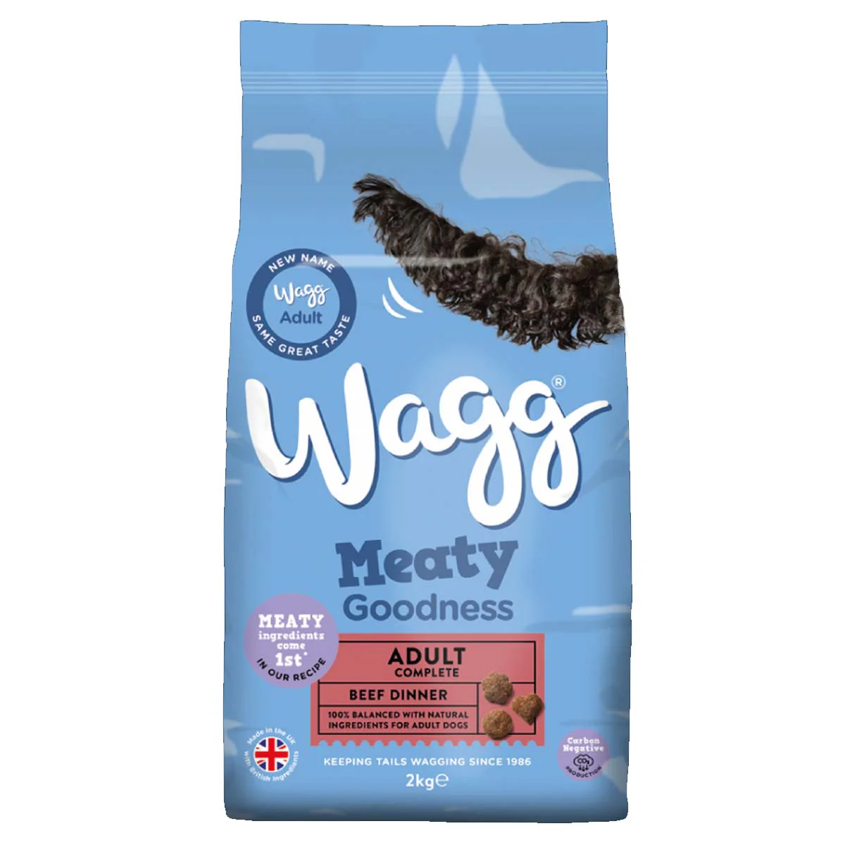 Wagg - Meaty Goodness Adult Complete Beef Dinner Dry Dog Food - 2kg