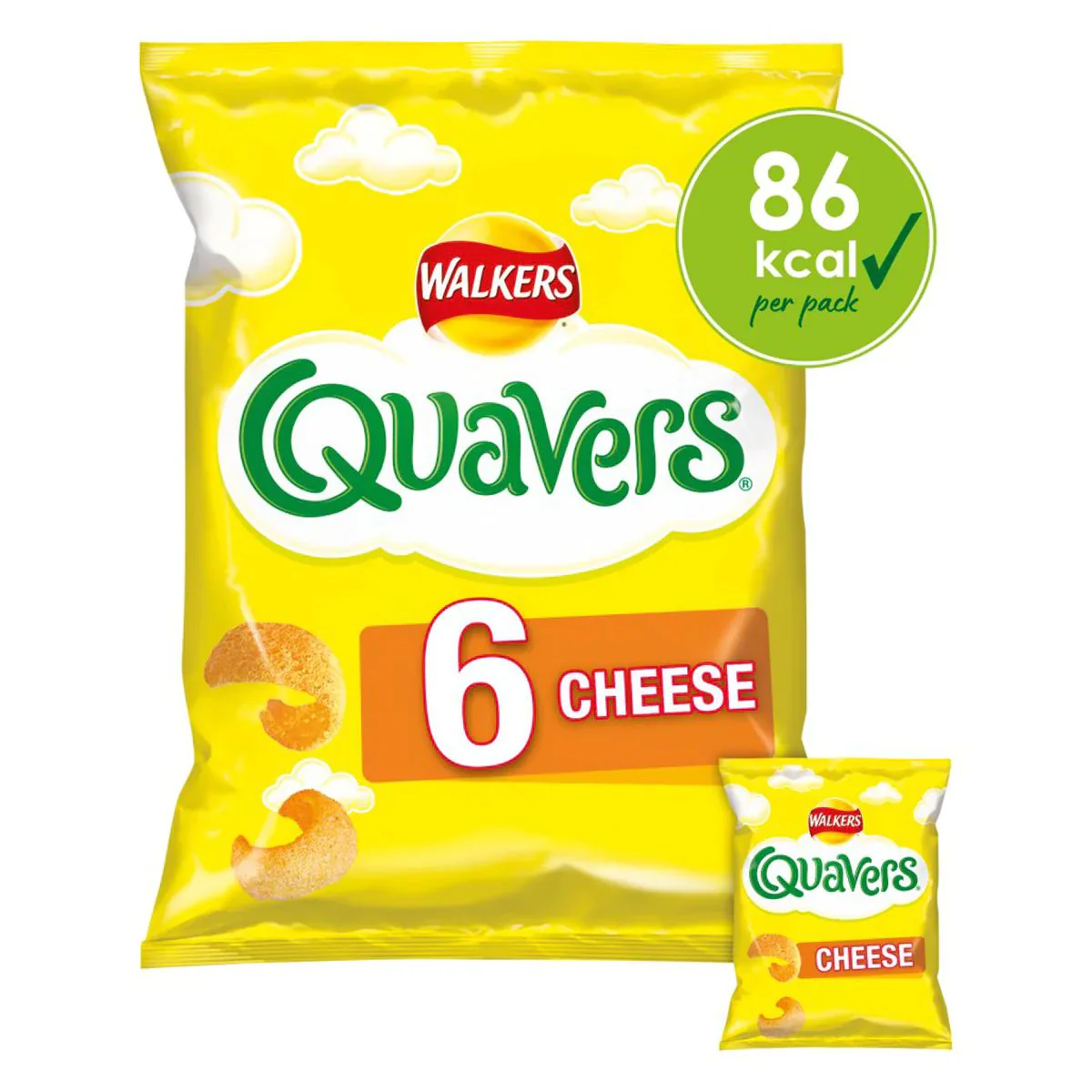 Walkers - Quavers Cheese Snacks - 6x16g