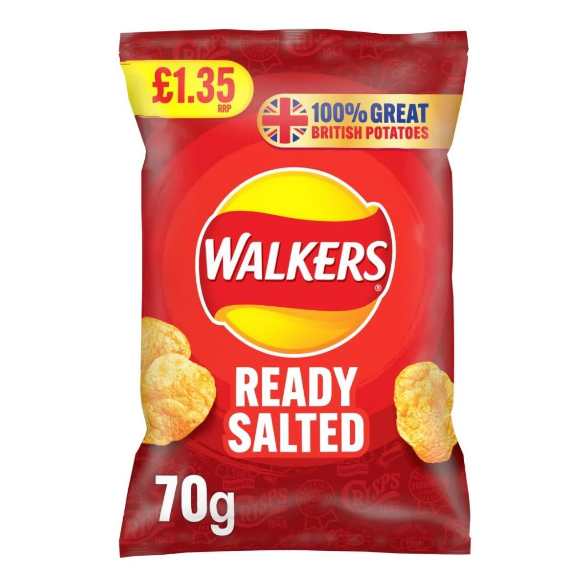 Walkers - Ready Salted Crisps - 70g