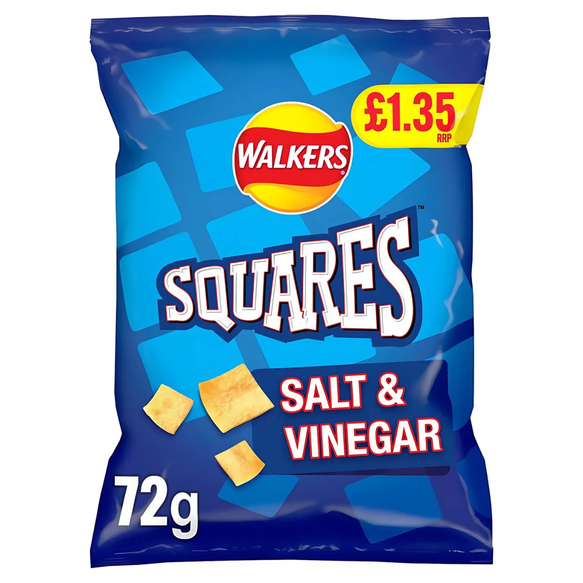 Walkers - Squares Salt & Vinegar Snacks - 72g