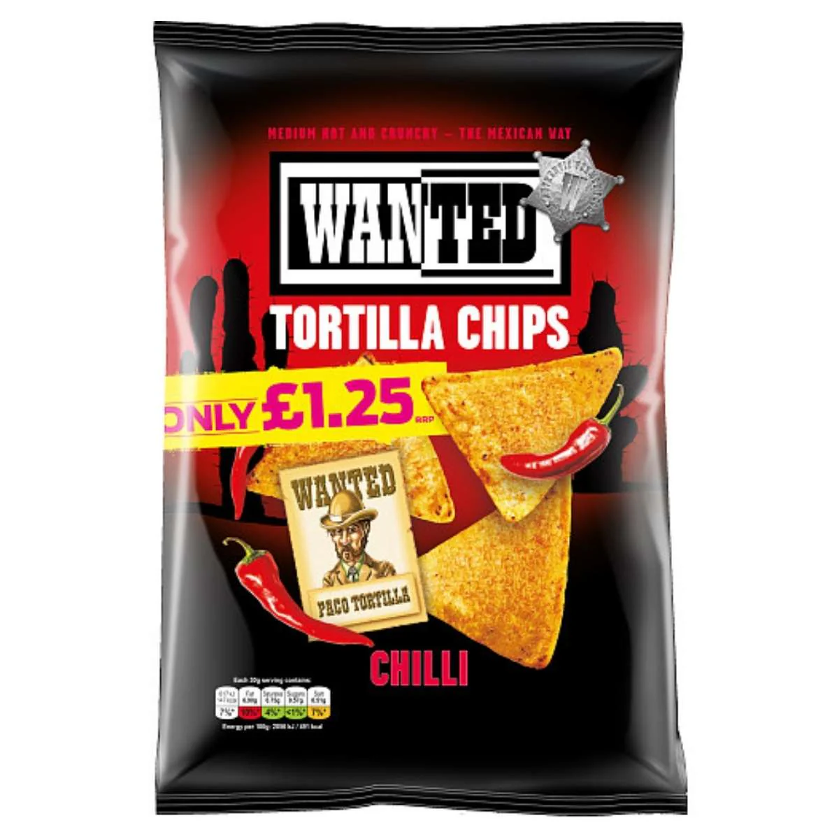 Wanted - Tortilla Chips Chilli - 125g