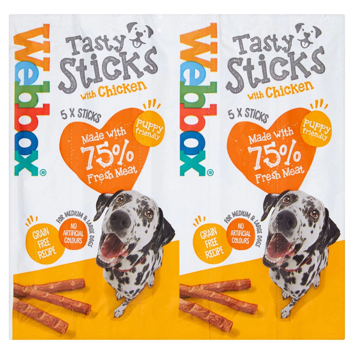 Webbox - 5 Tasty Sticks with Chicken - 55g
