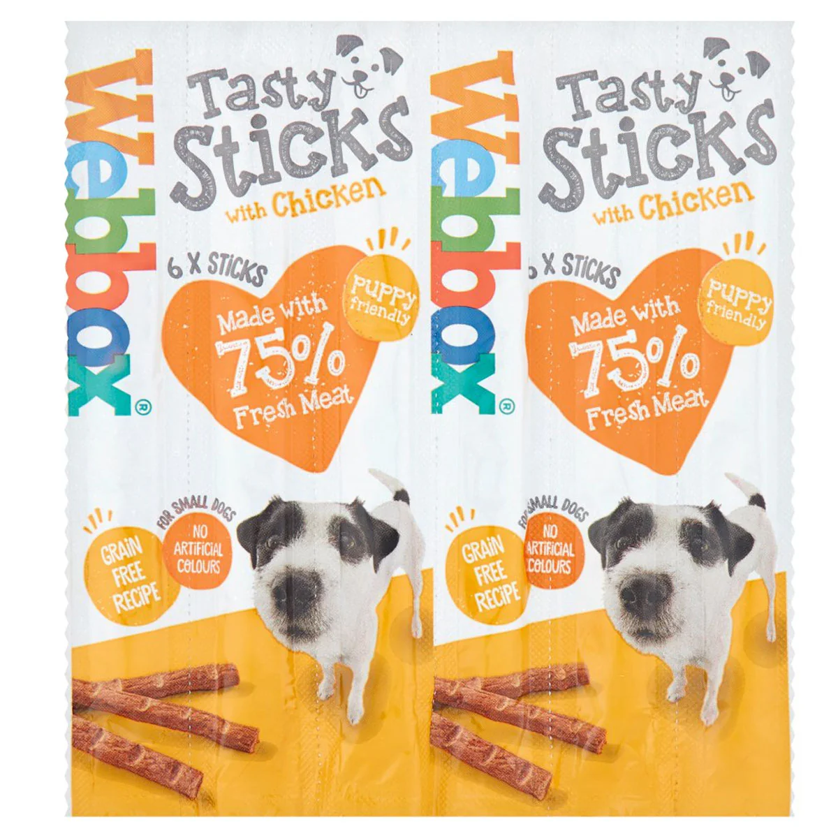 Webbox - 6 Tasty Sticks with Chicken - 30g