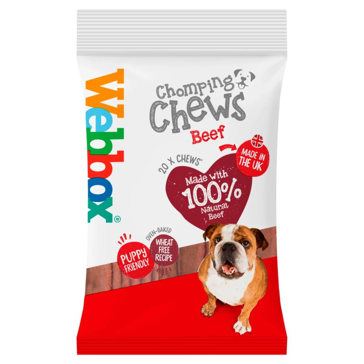 Webbox - 20 Chomping Chews Beef - 200g