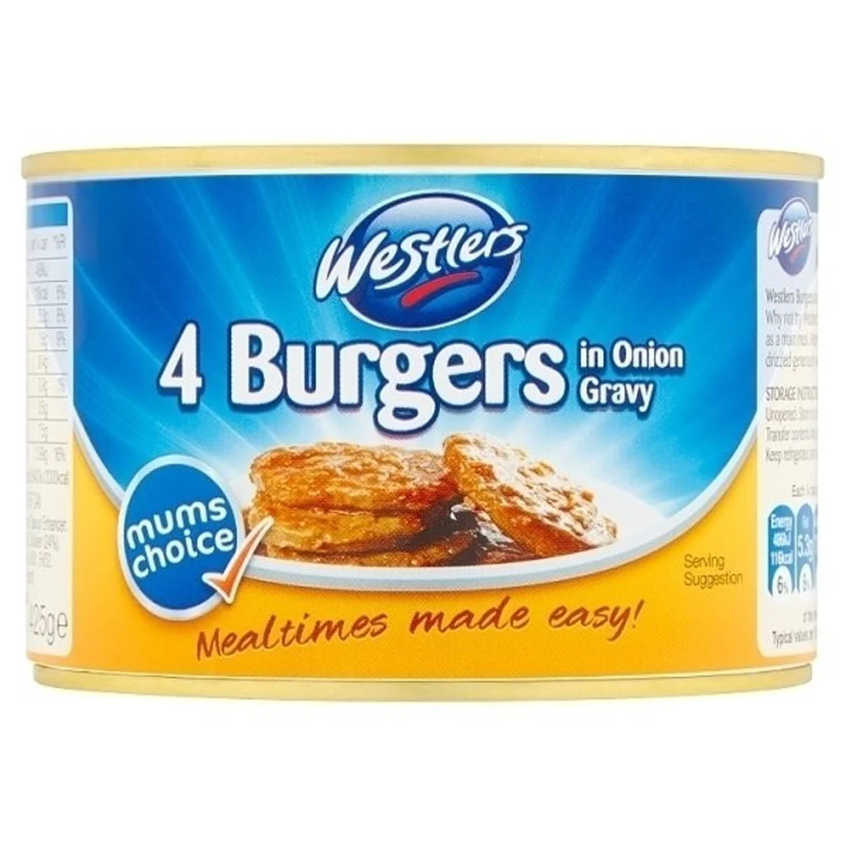 Westlers - 4 Burgers in Onion Gravy - 425g