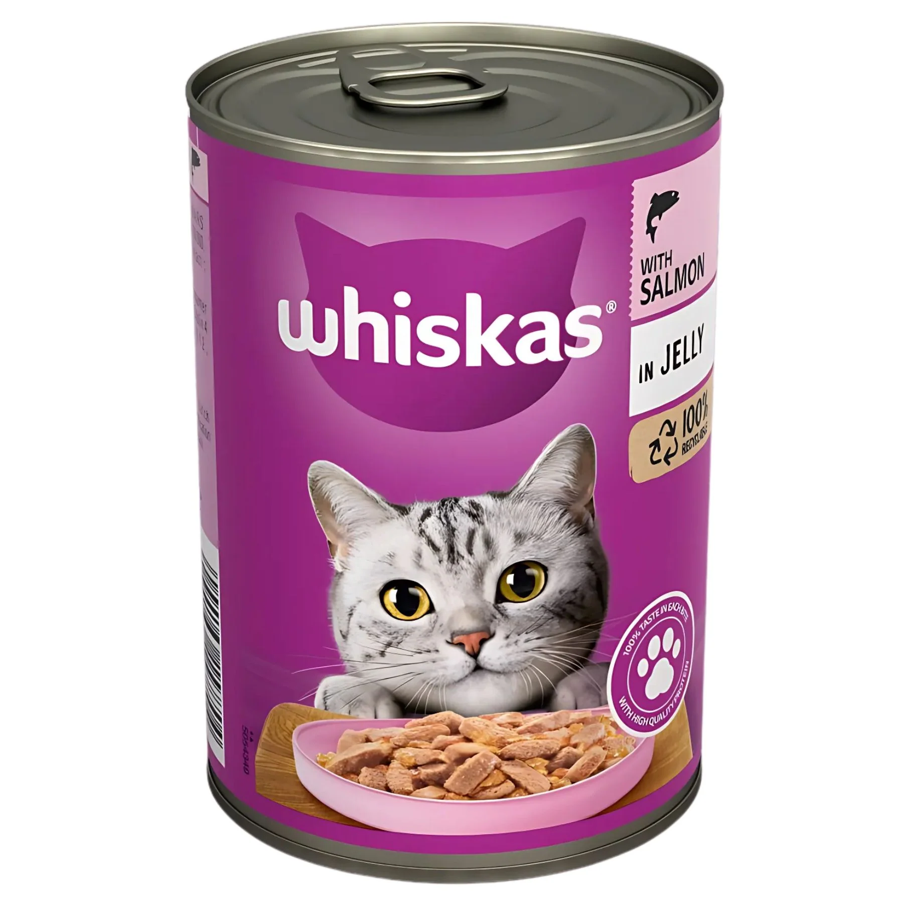 Whiskas - Adult Wet Cat Food Salmon In Jelly Tin- 400g