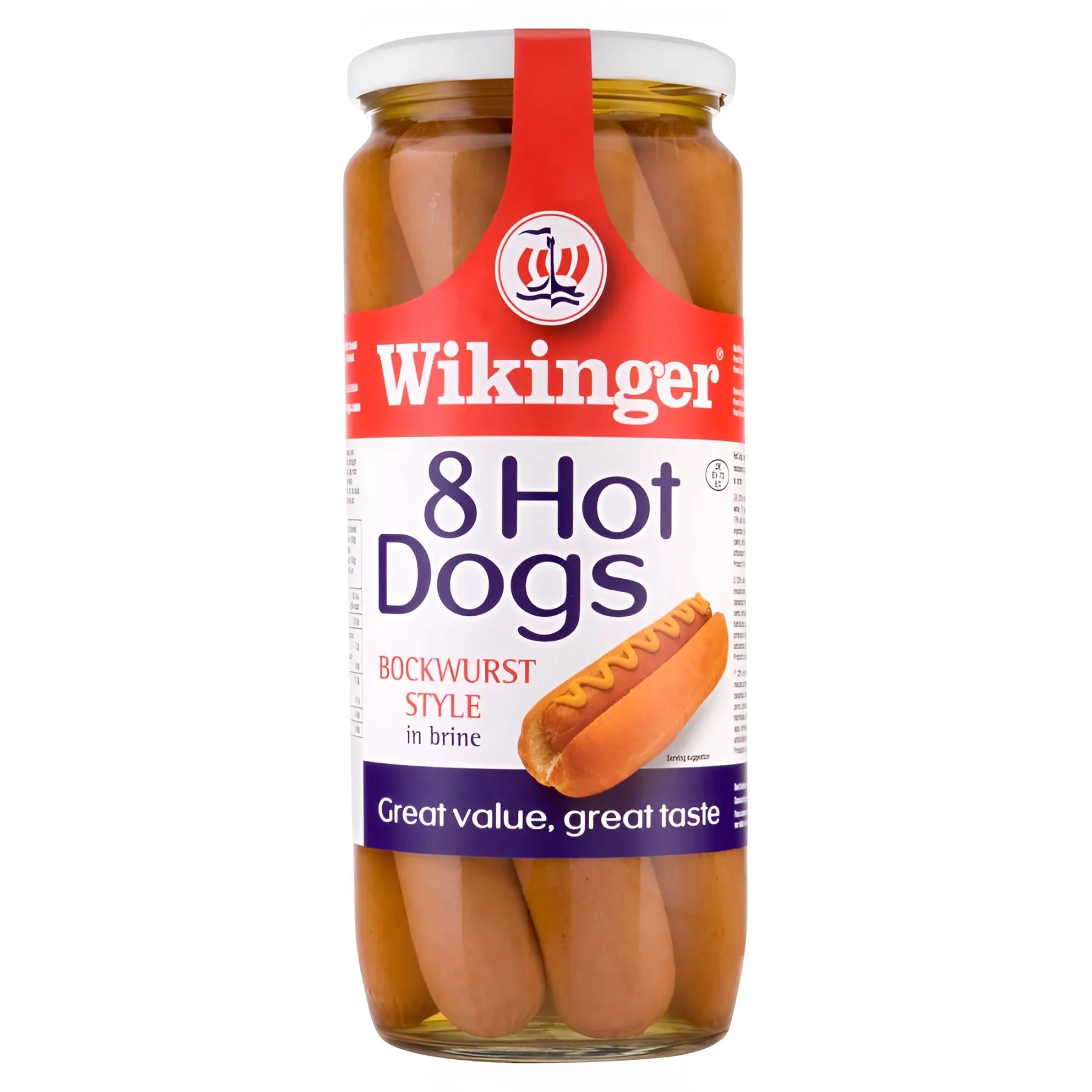 Wikinger - 8 Hot Dogs in Brine - 550g