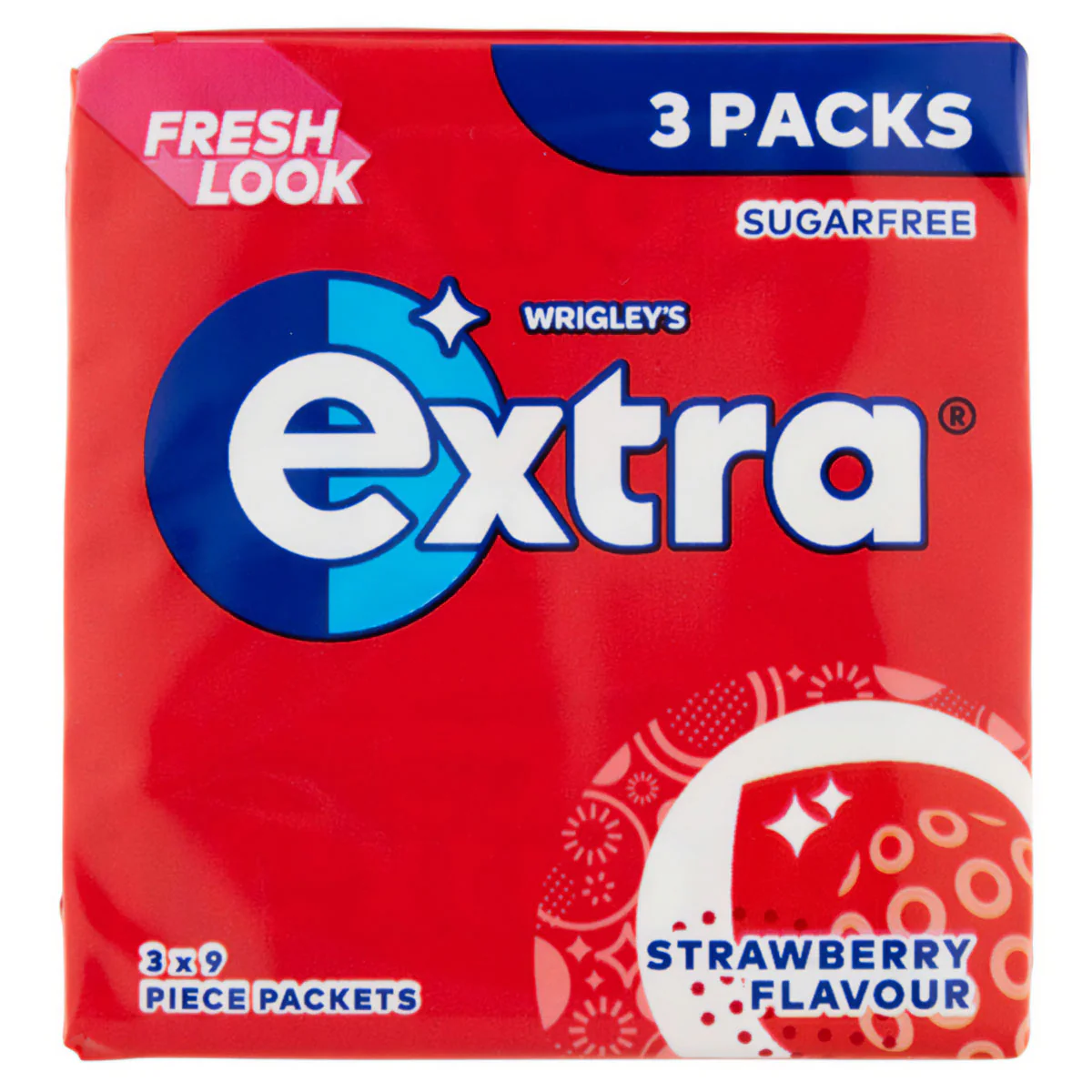 Wrigley's - Extra Strawberry Chewing Gum - 3 Pack