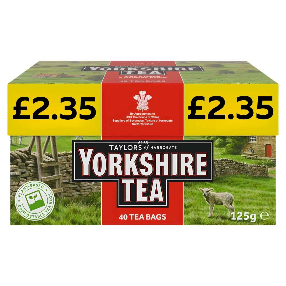 Yorkshire Tea - Pack Of 40 Black Tea Bags - 125g